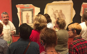 iLia Fresco teaching fresco workshop at the Getty Institute